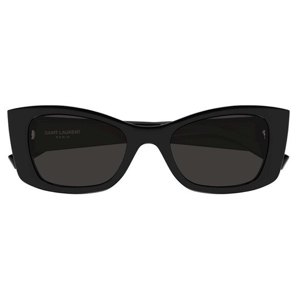 NEW SAINT LAURENT BLACK WOMEN SL593 001 BROWN SUNGLASSES SL 593 - Picture 3 of 4